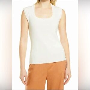 Ted Baker White Scalloped Tank